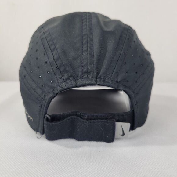 Nike Aerobill Tailwind Adult Black Reflective Swoosh Adjustable StrapBack Hat - Picture 8 of 12